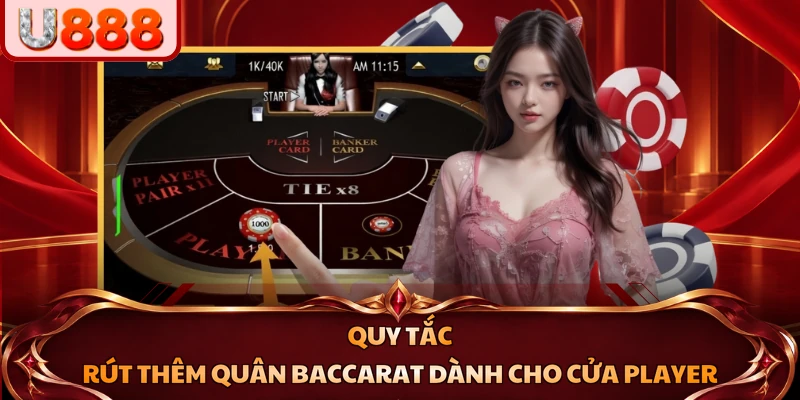 Quy tắc rút thêm quân Baccarat dành cho cửa Player